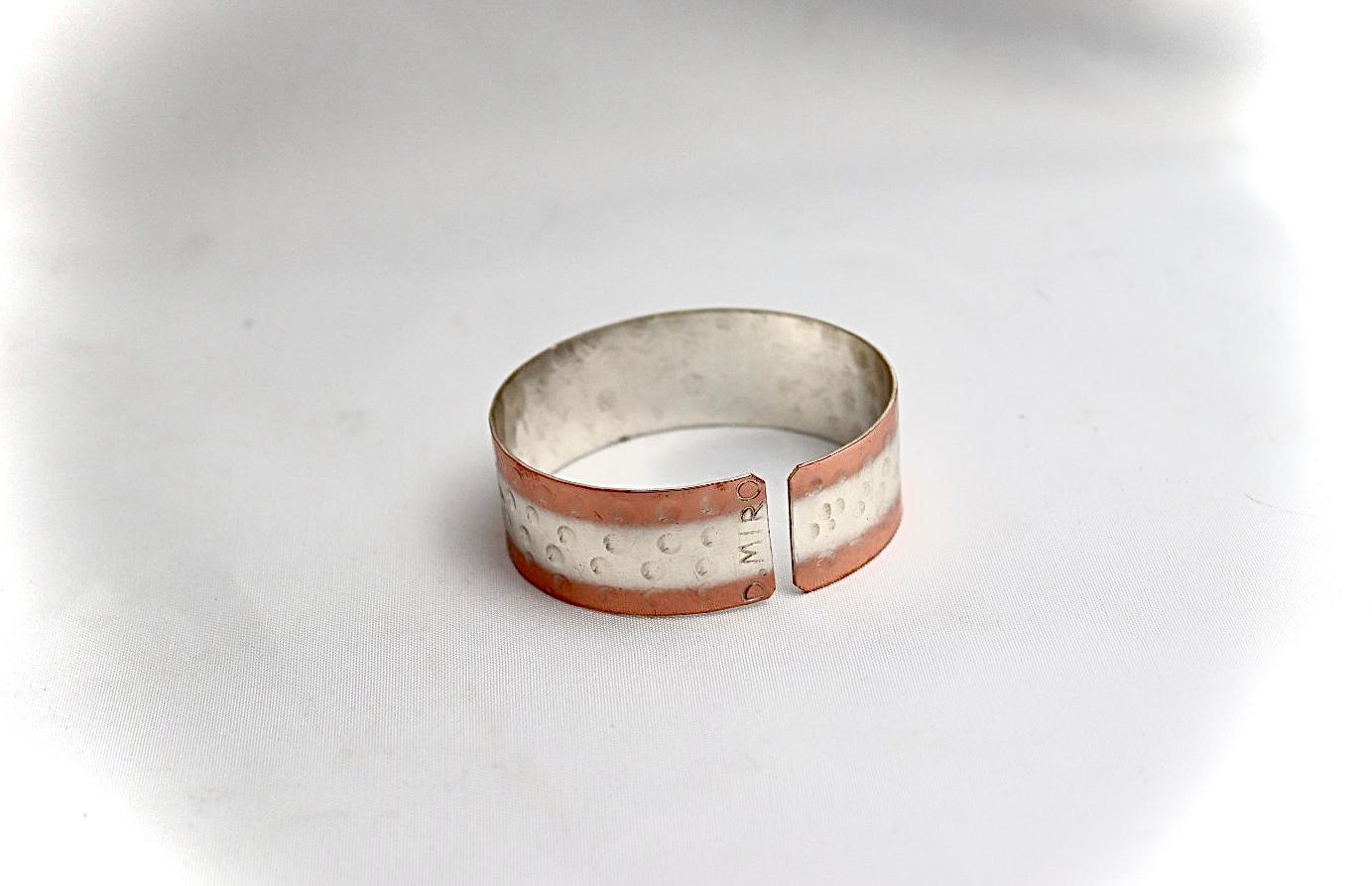 copper bracelet with Star of David