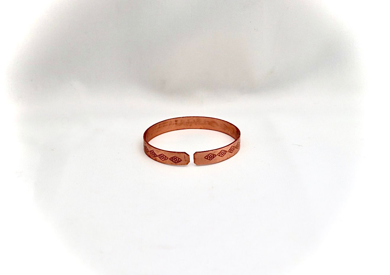 Narrow Copper bracelet. ״Success״