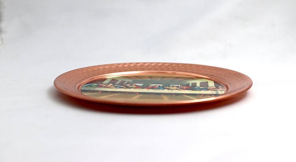 copper artwork "last supper"