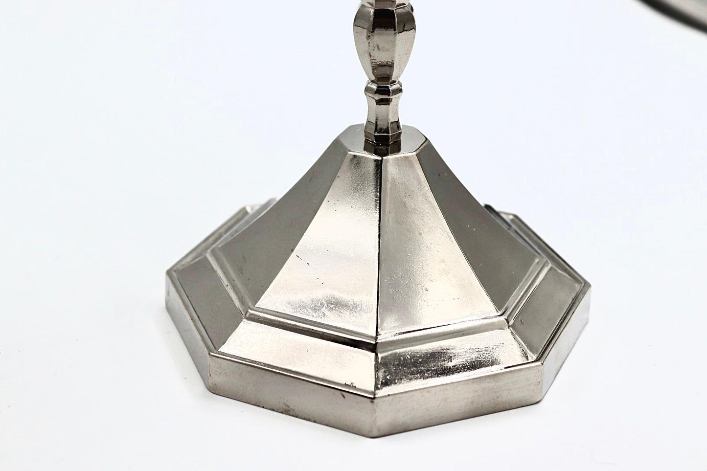 Menorah made of silver plated metal