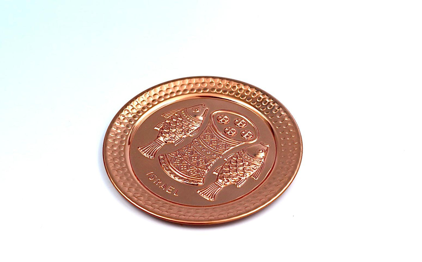 copper plate with the " multiplication of the loaves and fishes"