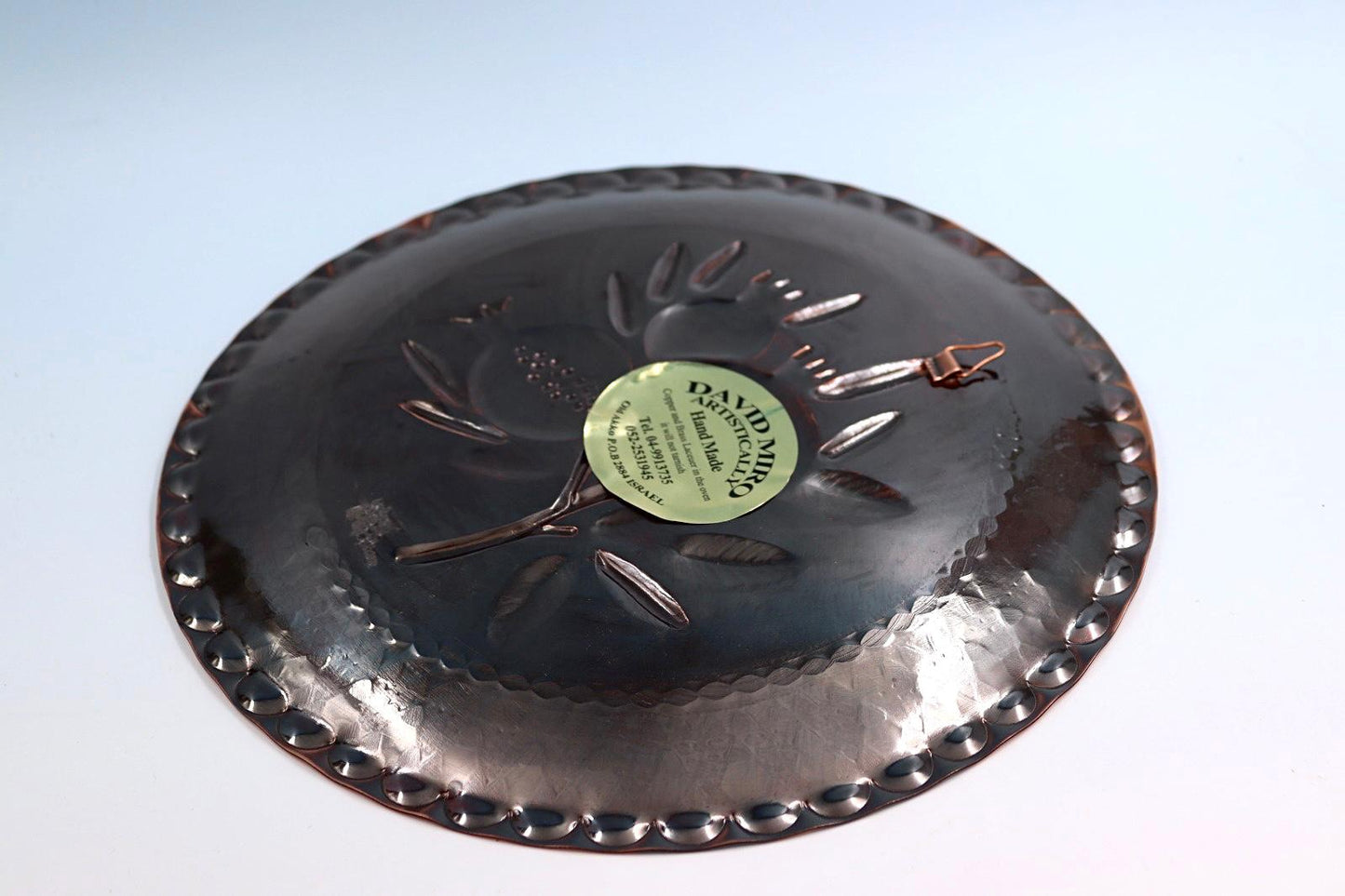 Pomegranates - unique handmade copper hammering made by David Miro