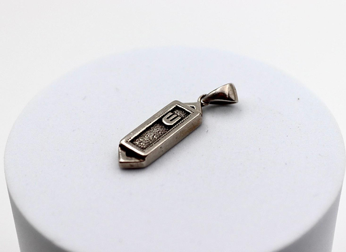 Sterling silver Mezuzah pendant