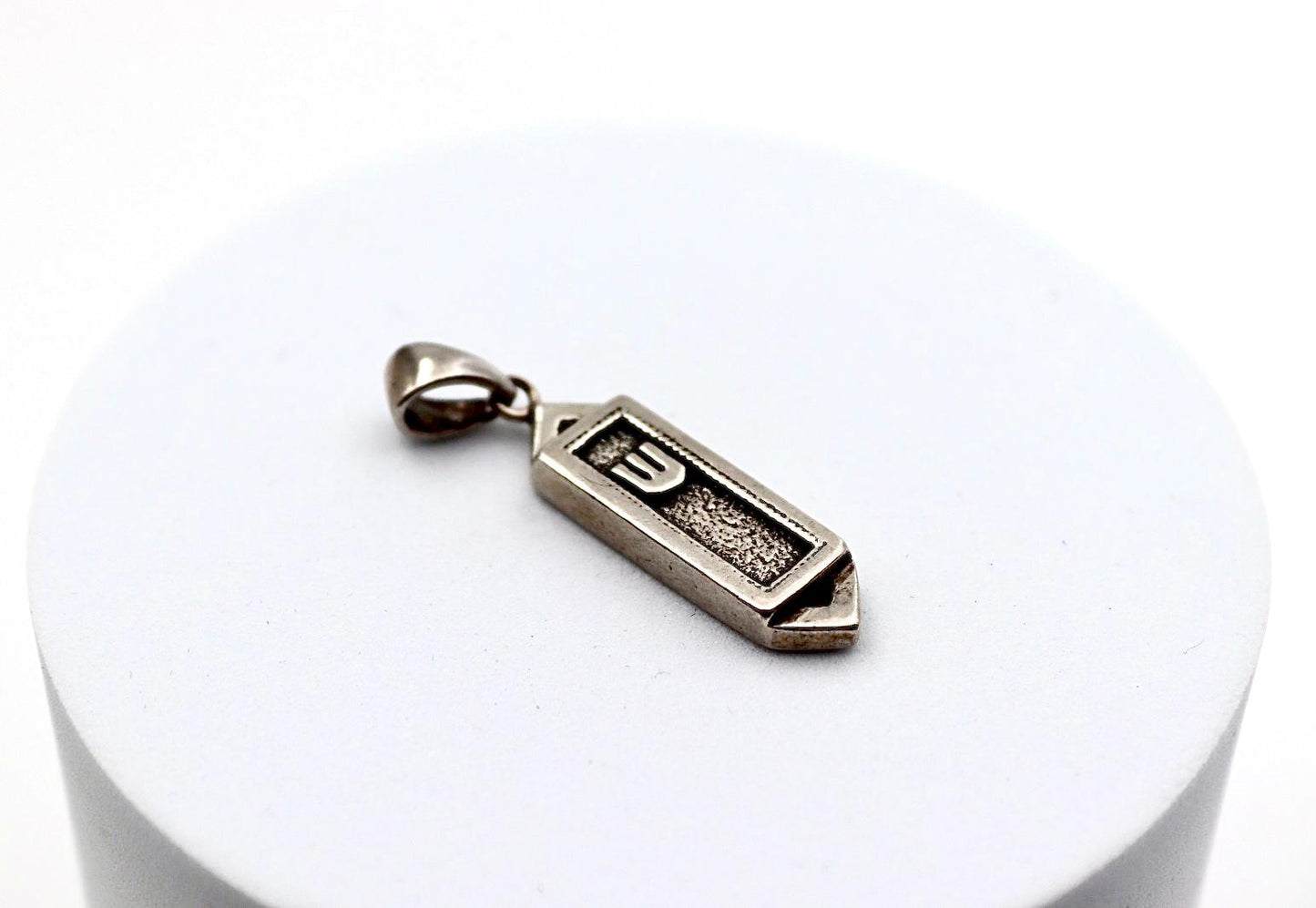 Sterling silver Mezuzah pendant