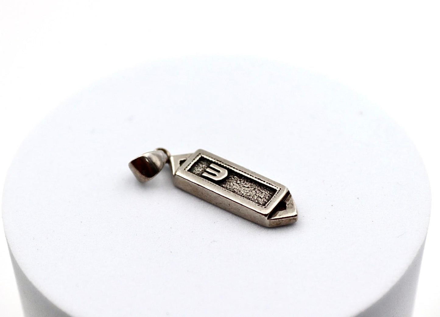 Sterling silver Mezuzah pendant