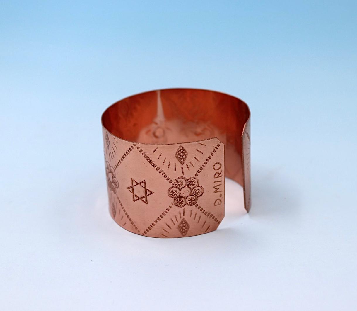 copper bracelets with David Star