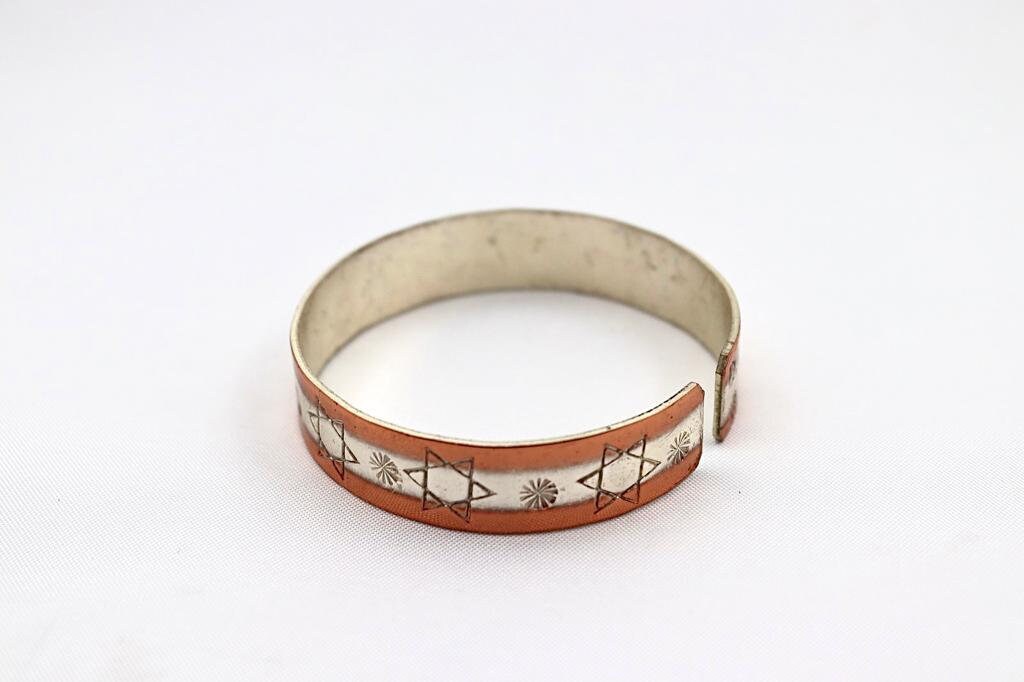 copper bracelet with David Star