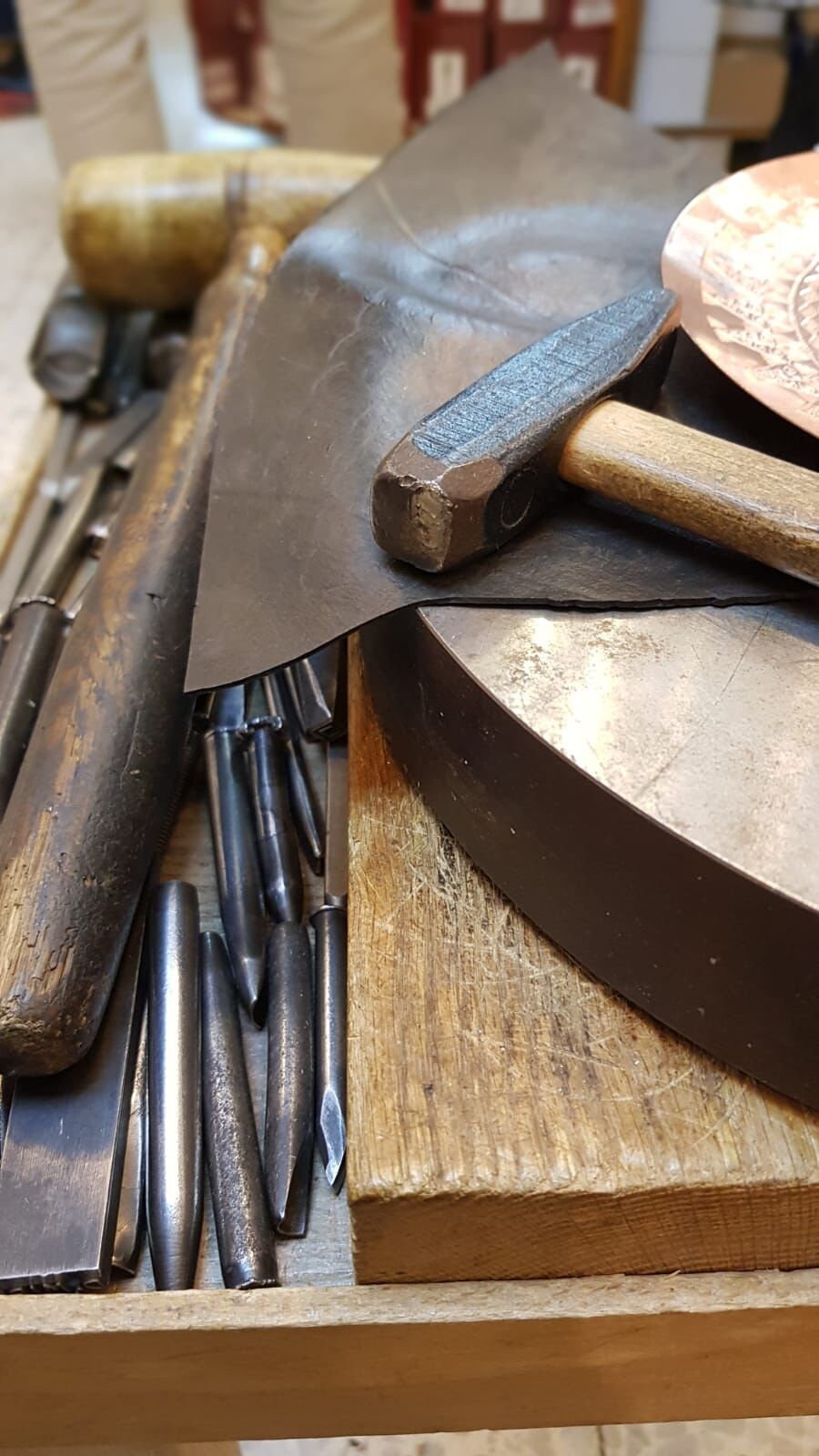 copper plate with the "Star of David"
