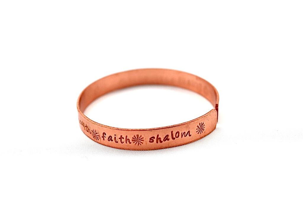copper bracelet with sever blessings