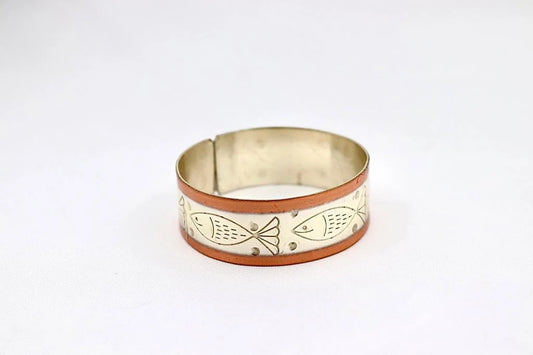 copper bracelet with Fish