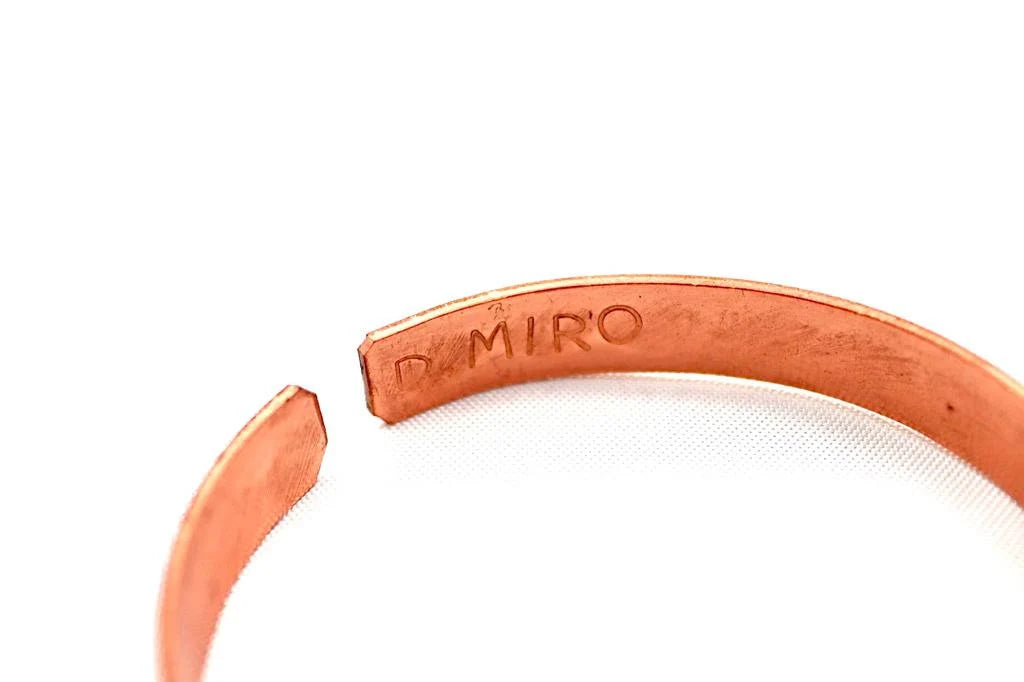 copper bracelet with Shema Israel
