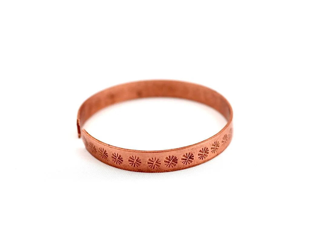 copper bracelet written:״LOVE ״ in Hebrew