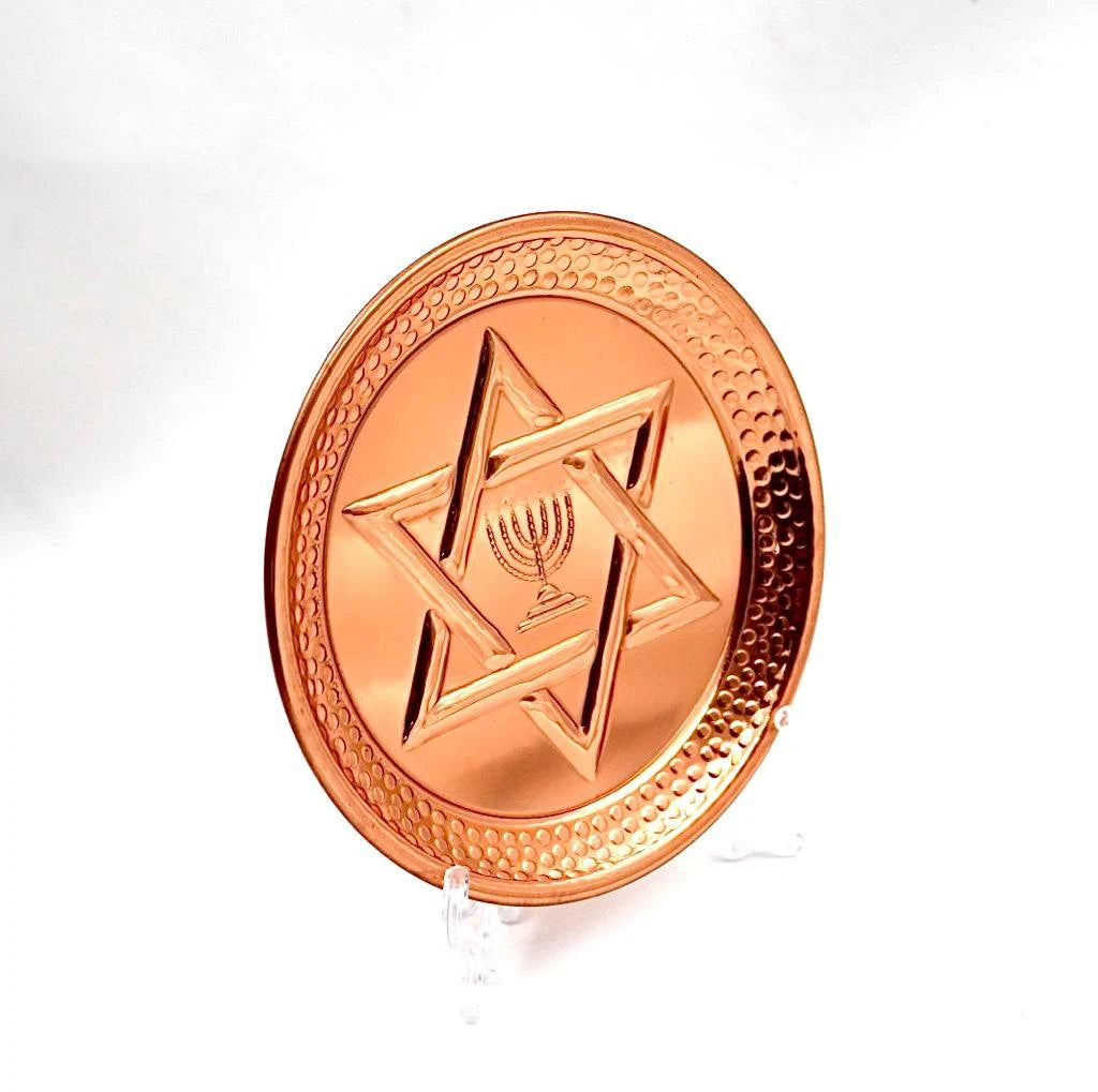 copper plate with the "Star of David"