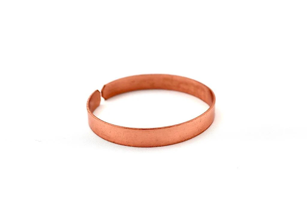 copper bracelet engraved "Only in happiness" in Hebrew