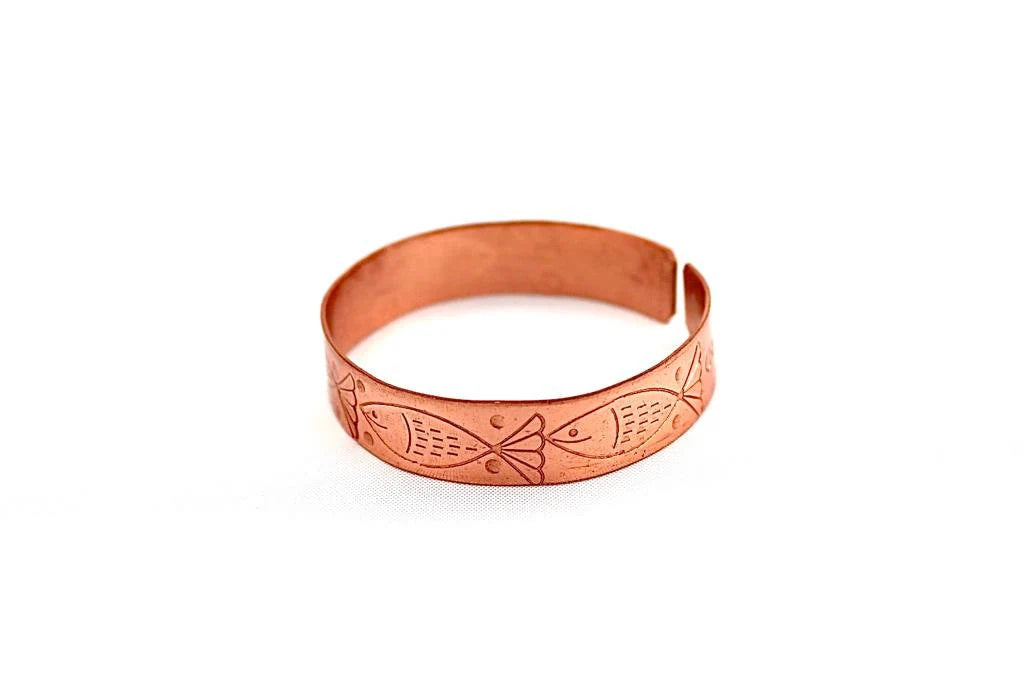 copper bracelet with Fish