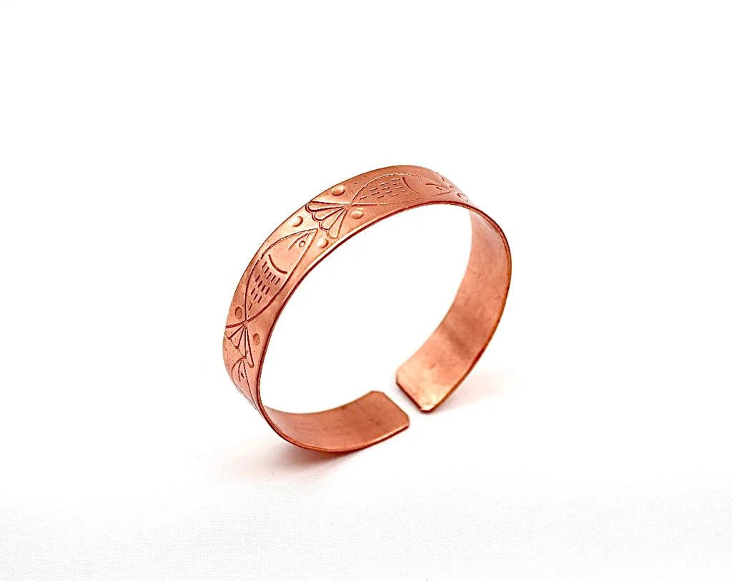 copper bracelet with Fish