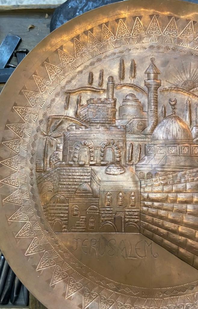 copper art work - Jerusalem -