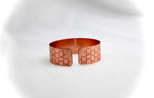 copper bracelet with star of David