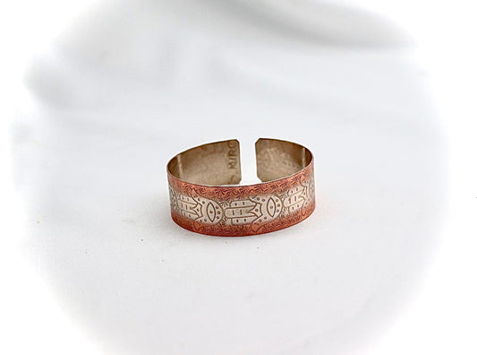 Copper bracelet with hamsah