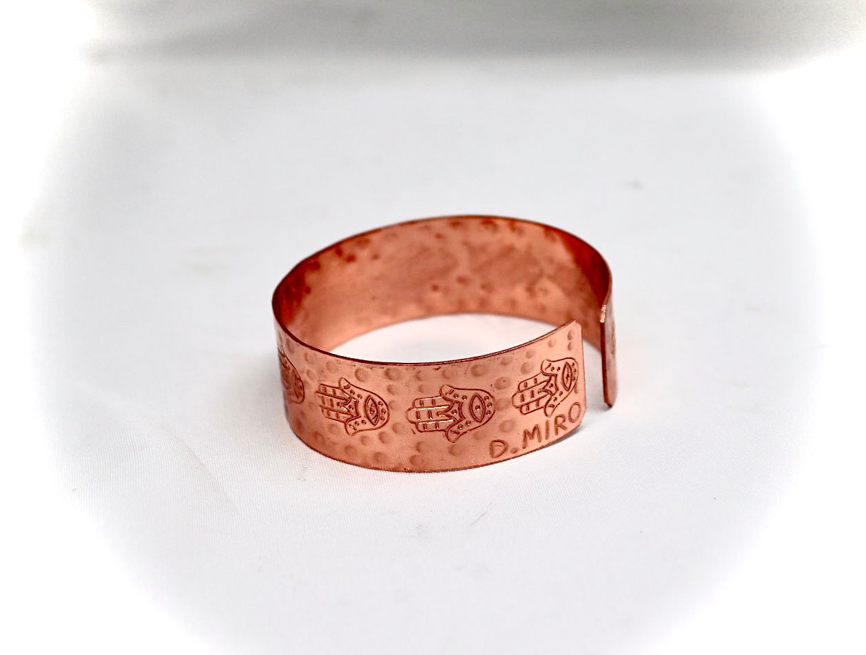 copper bracelet hamsa