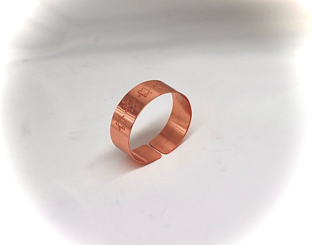 copper bracelet with Star of David