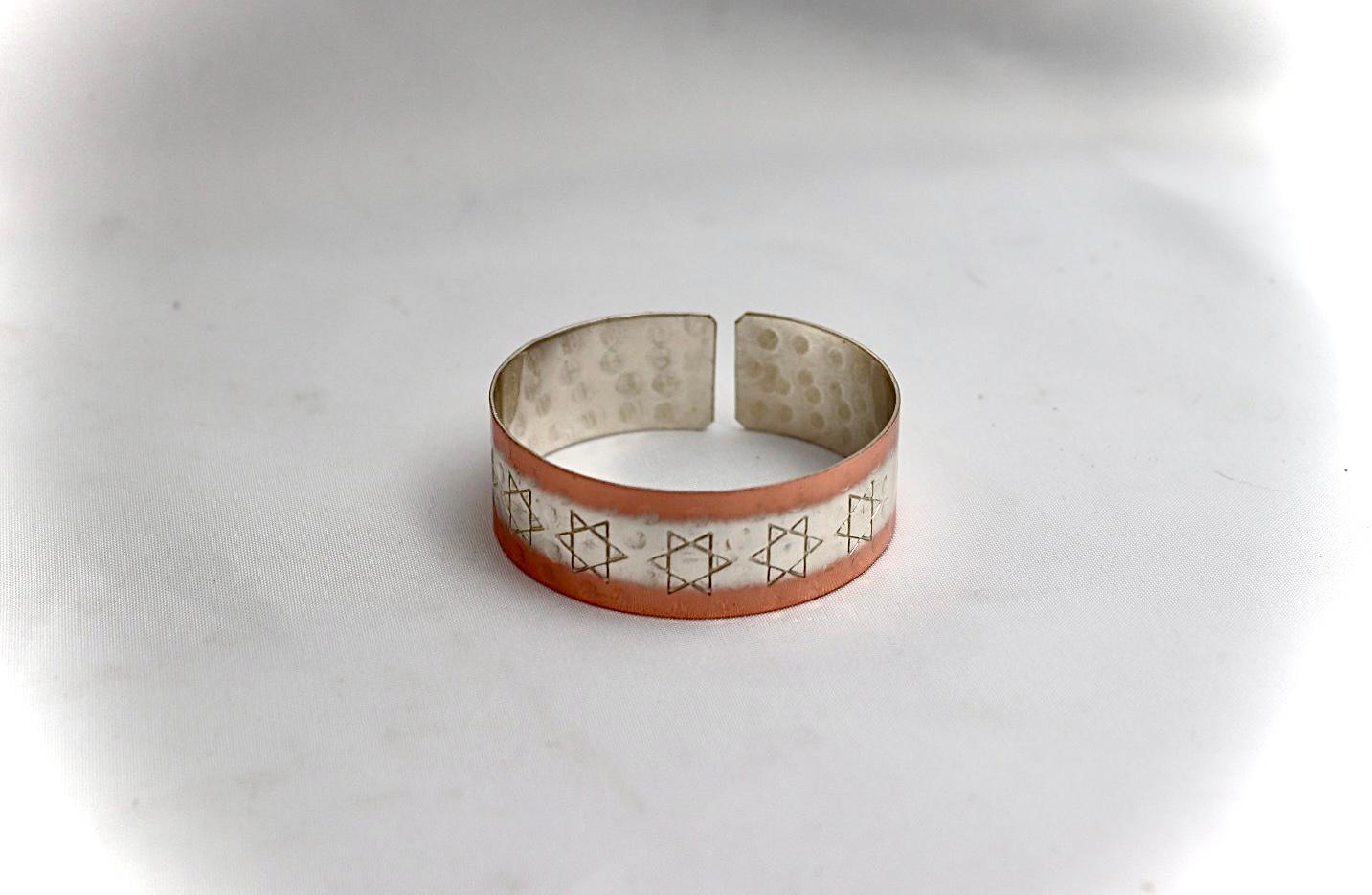 copper bracelet with Star of David