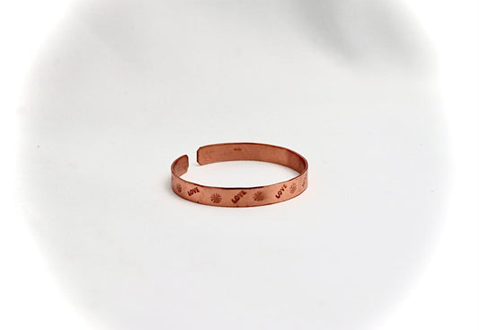 copper bracelet "LOVE"