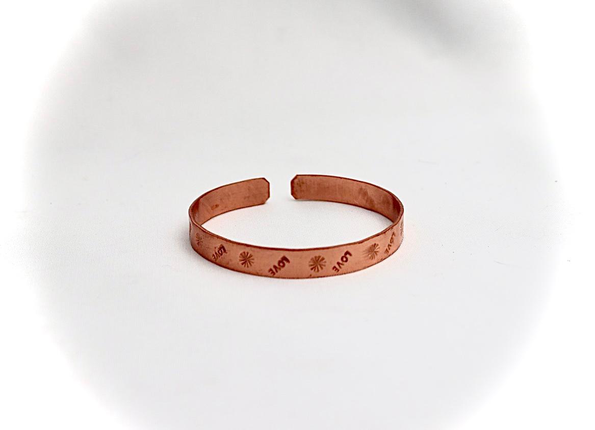 copper bracelet "LOVE"