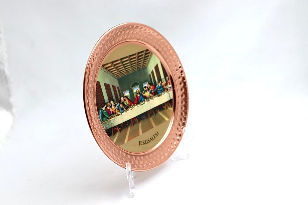 copper artwork "last supper"