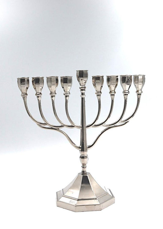 Menorah  made of silver plated metal