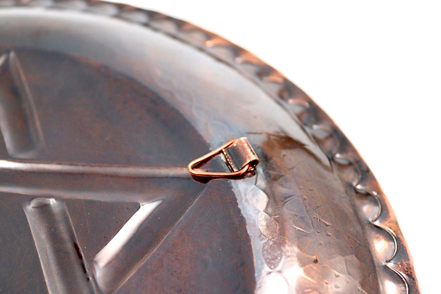 Handmade copper hammered Star of David by David Miro