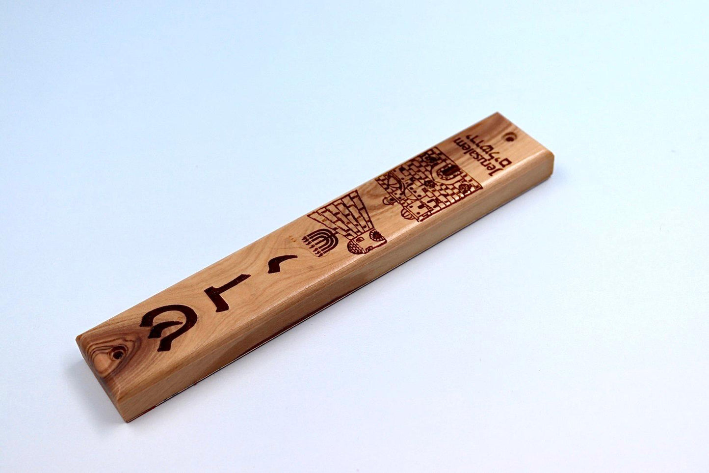 olive wood mezuzah.