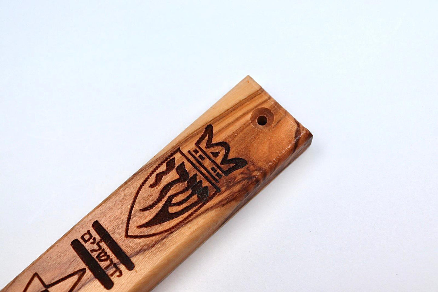 olive wood mezuzah.