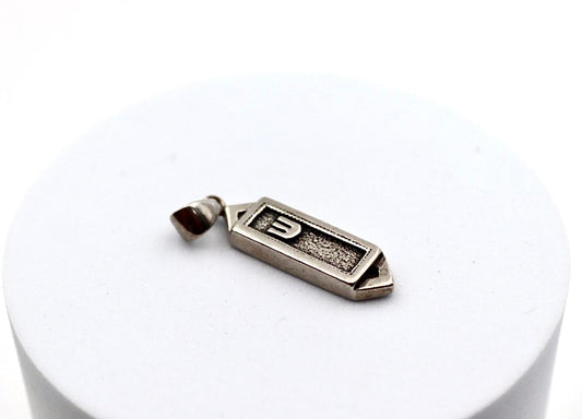 Sterling  silver Mezuzah pendant