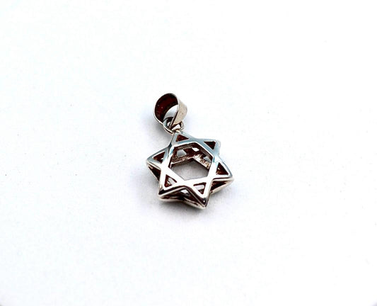 Silver Star of David pendant.