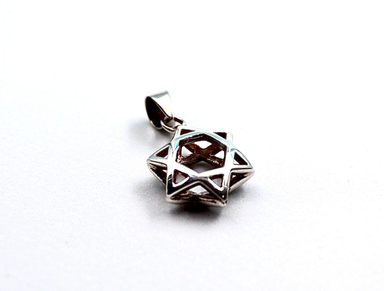 Silver Star of David pendant.