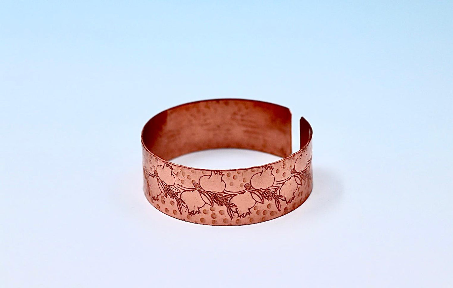 copper bracelet - Pomegranate