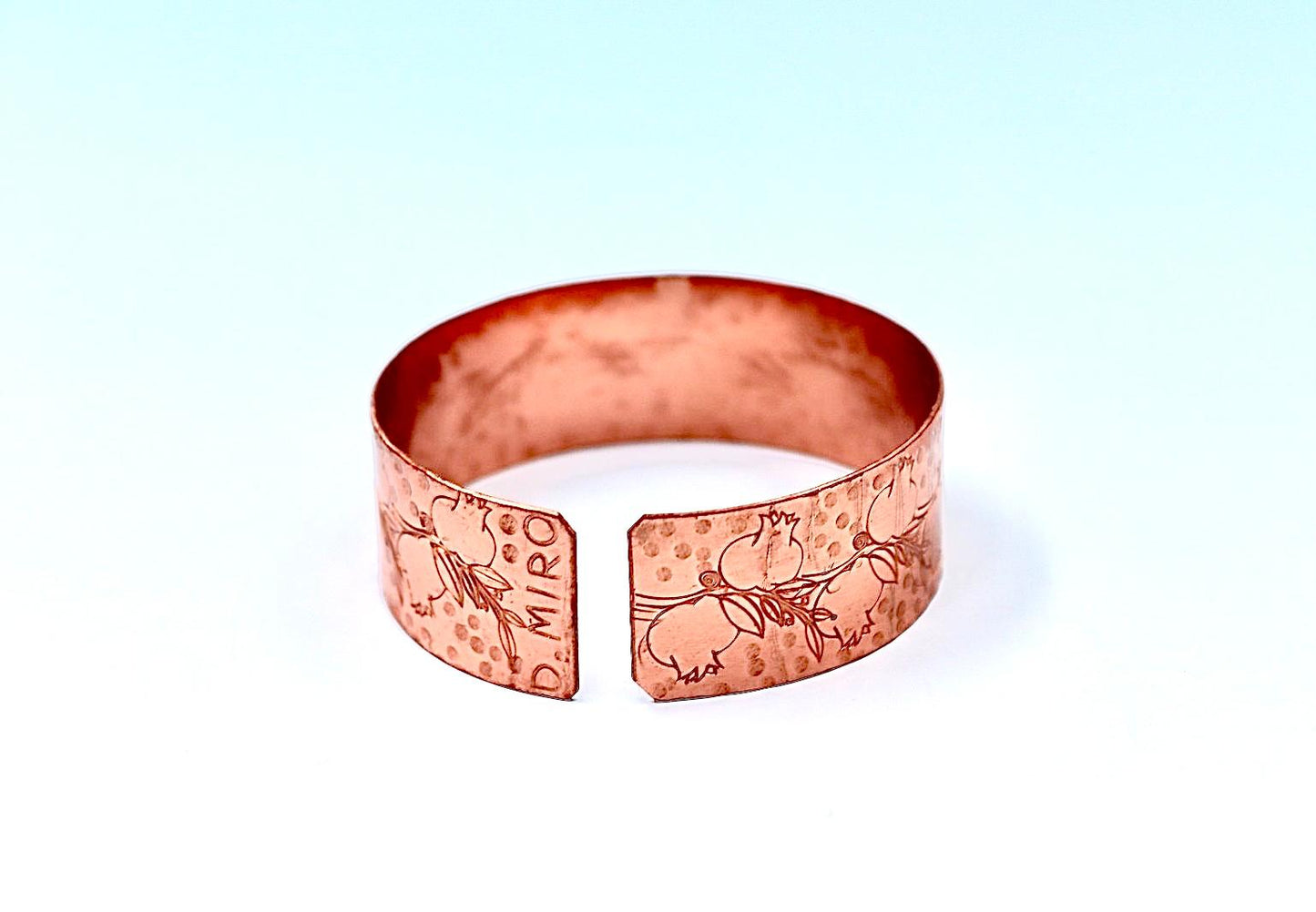 copper bracelet - Pomegranate