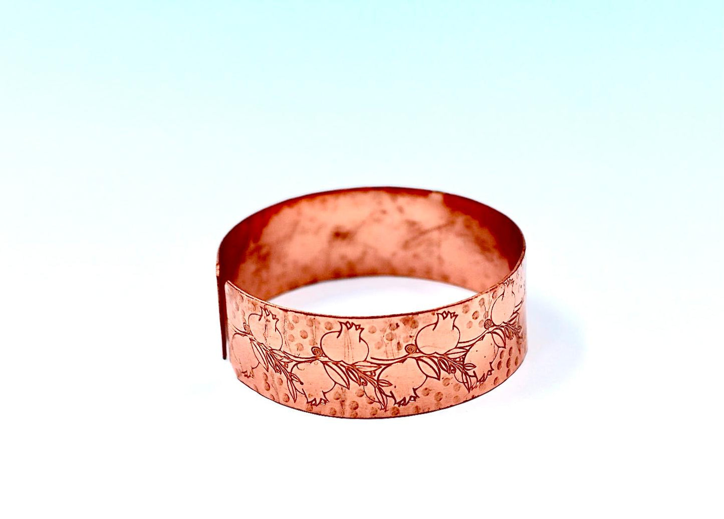 copper bracelet - Pomegranate