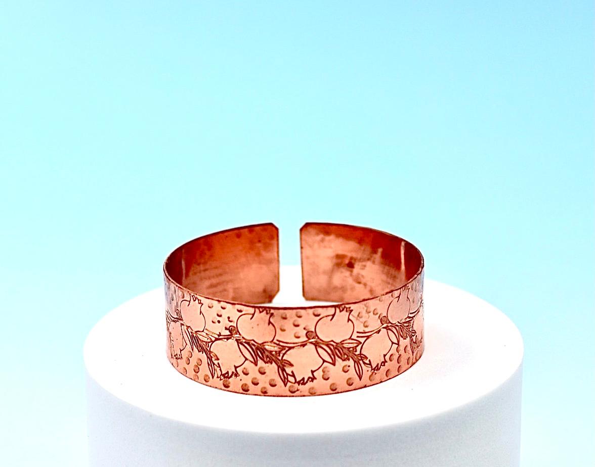 copper bracelet - Pomegranate