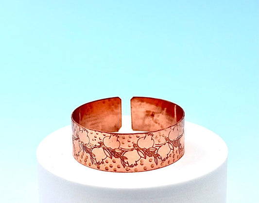 copper bracelet - Pomegranate