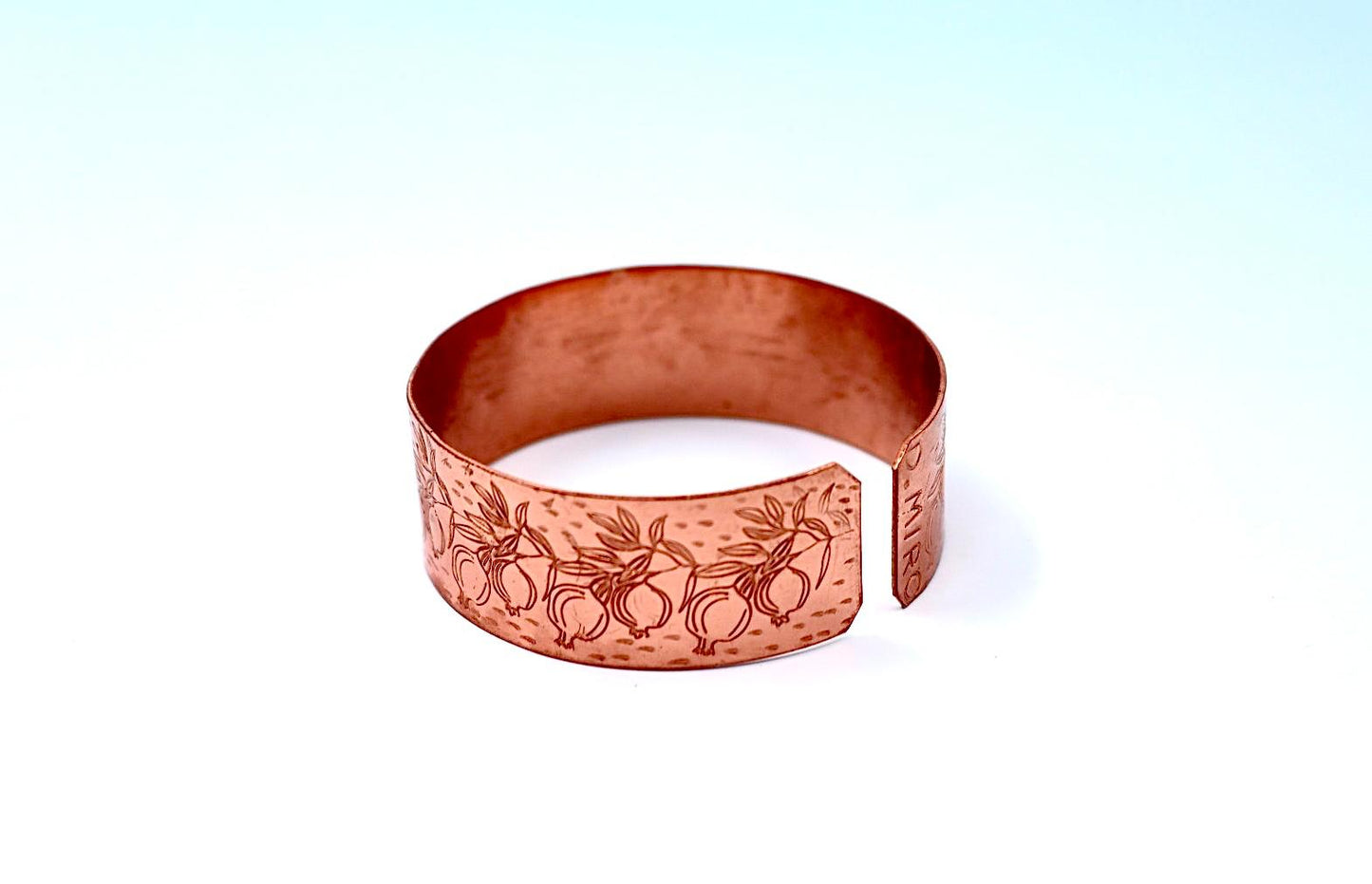 copper bracelet - pomegranate