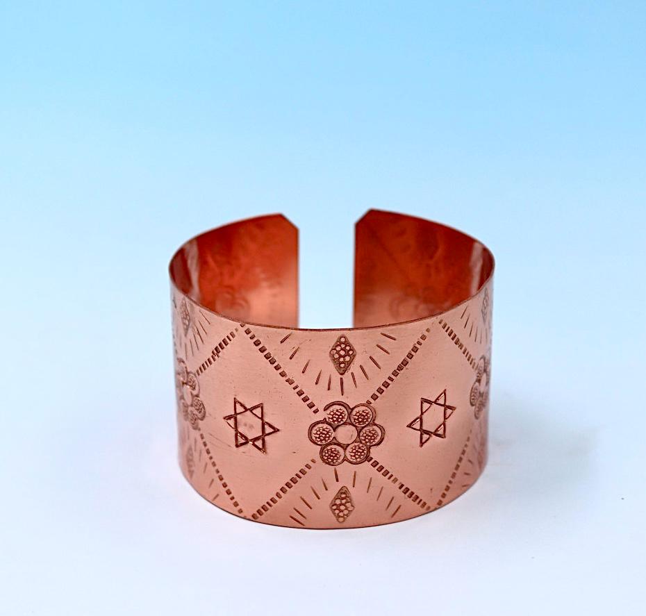 copper bracelets with David Star