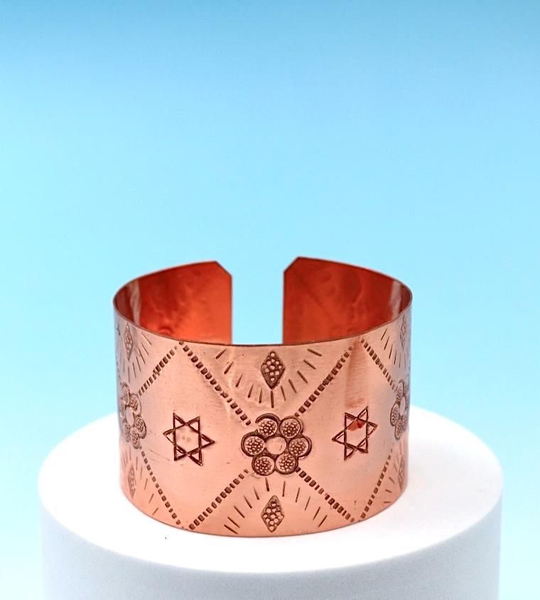 copper bracelets with David Star