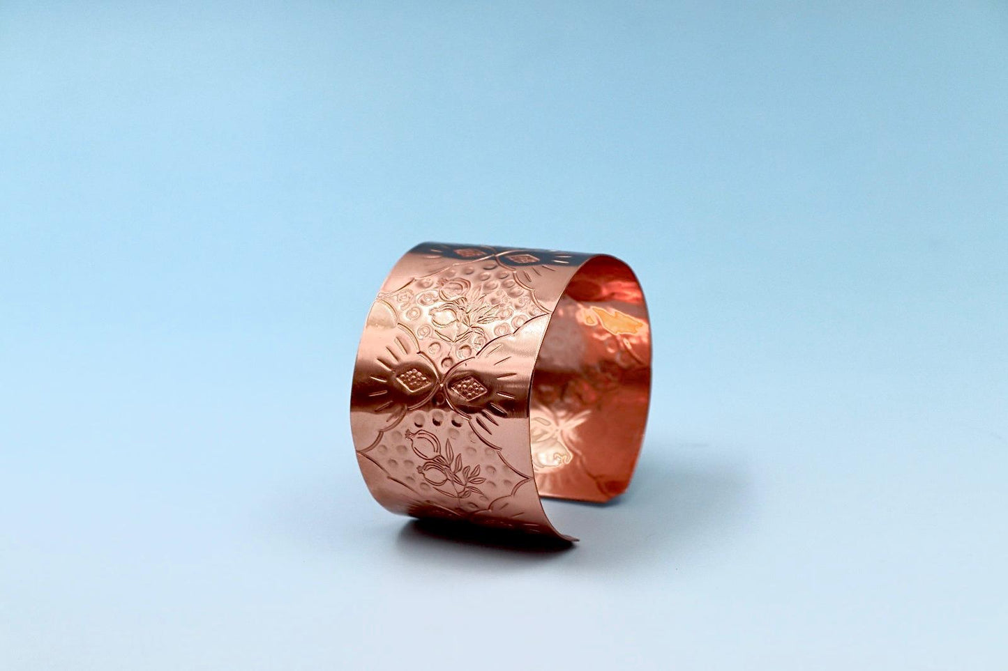 copper bracelet with Pomegranates