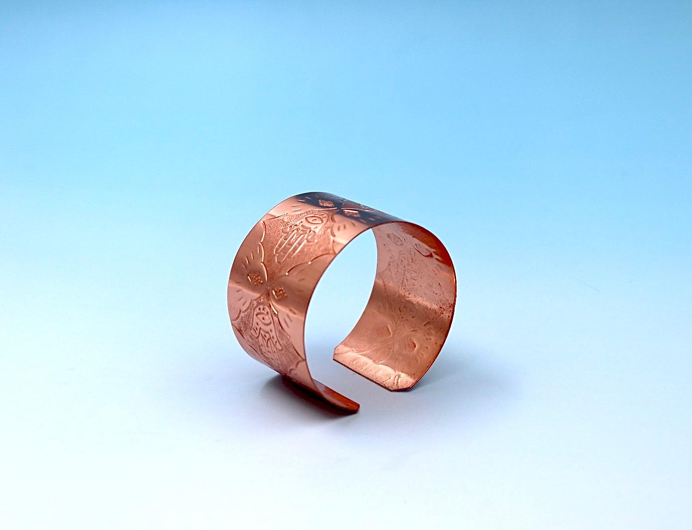 copper bracelets with Hamsa