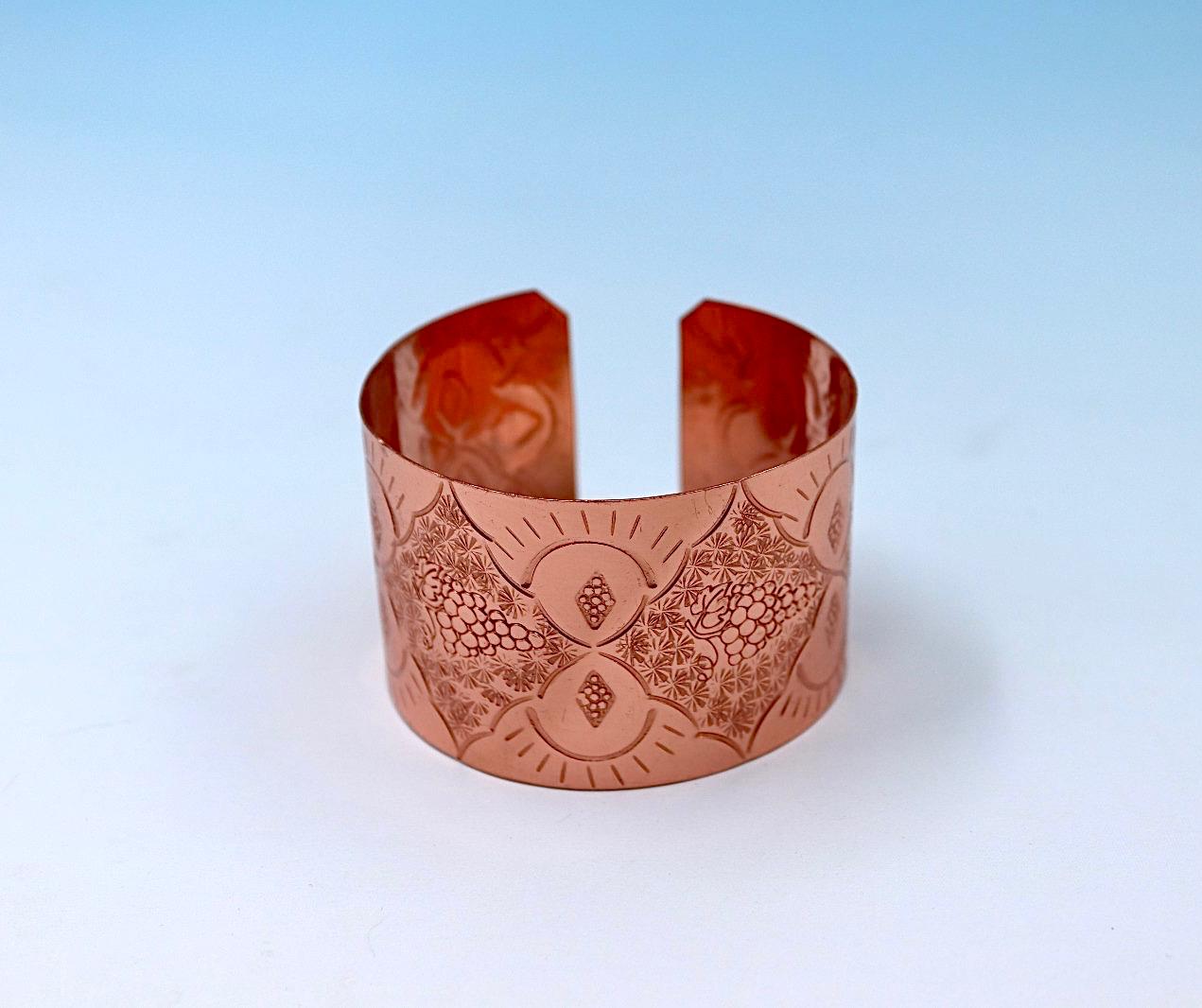 copper bracelet with Vine