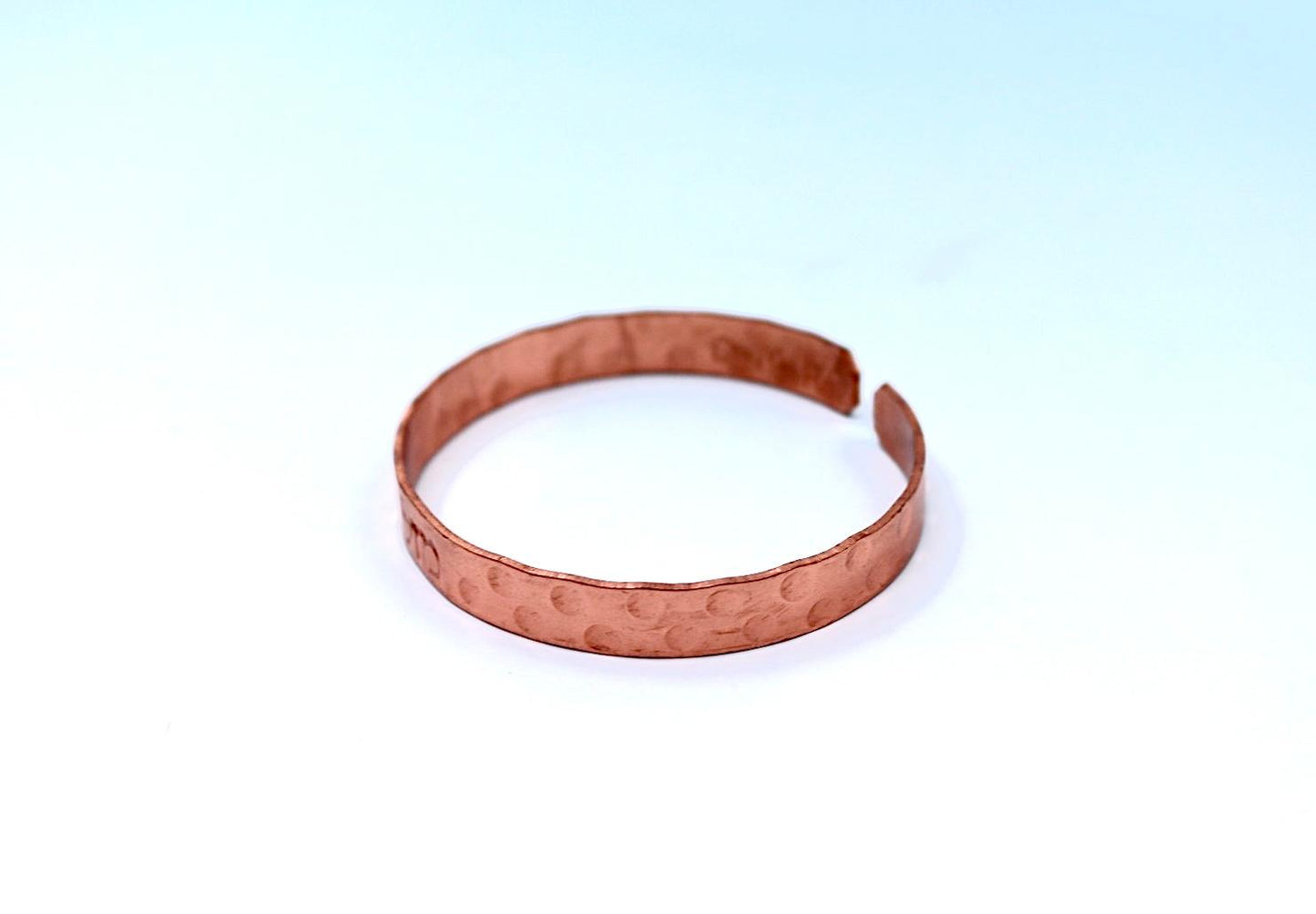 Narrow copper bracelet.   luck