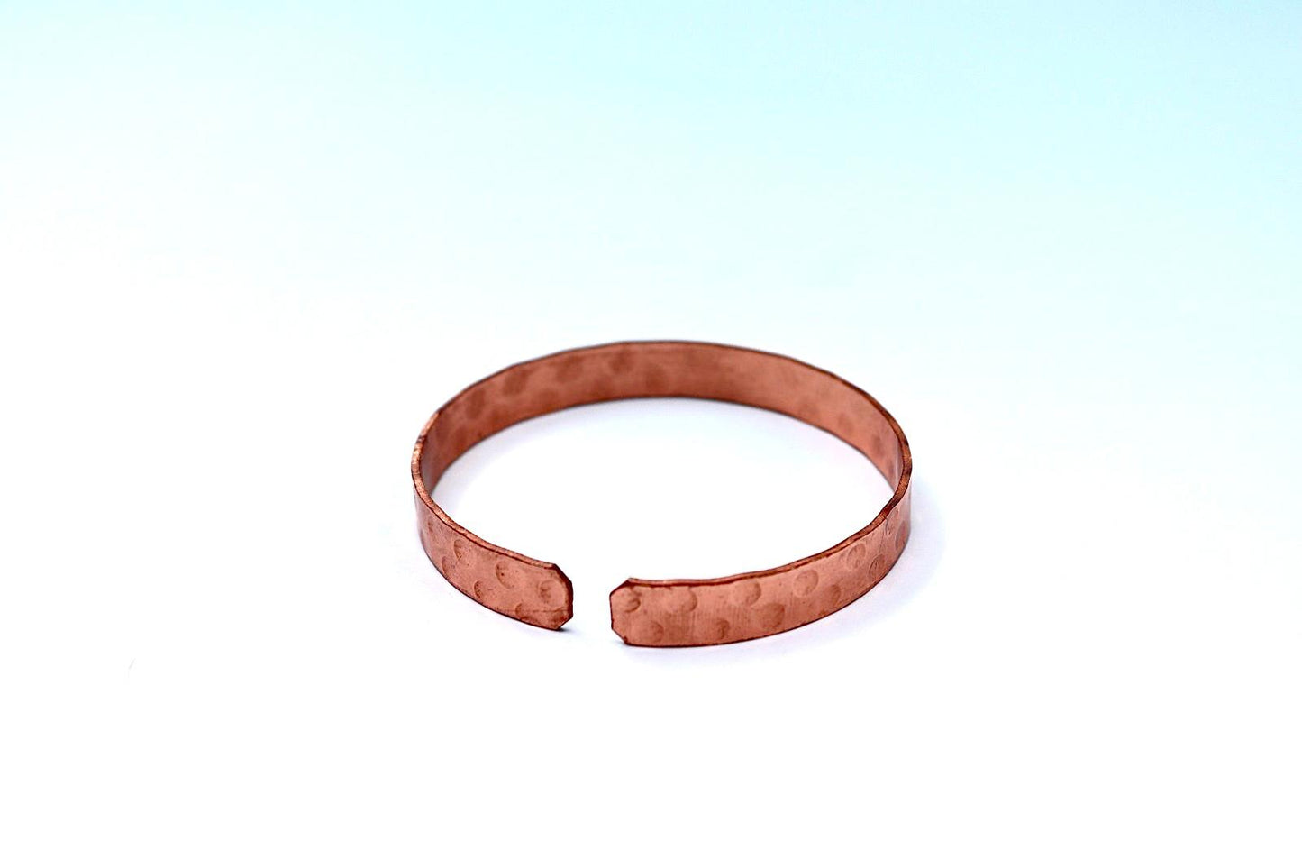 Narrow copper bracelet.   luck