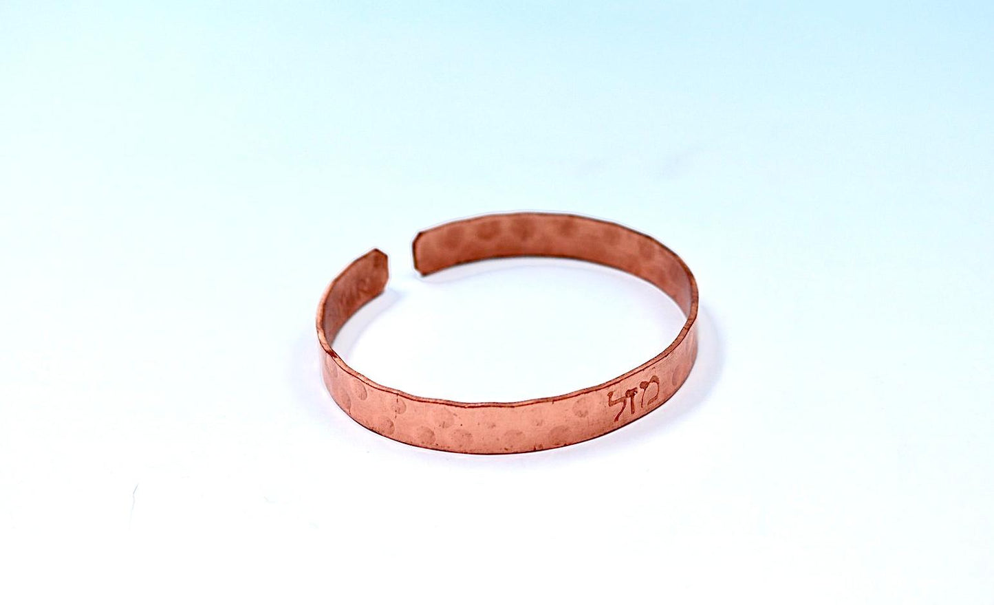 Narrow copper bracelet.   luck